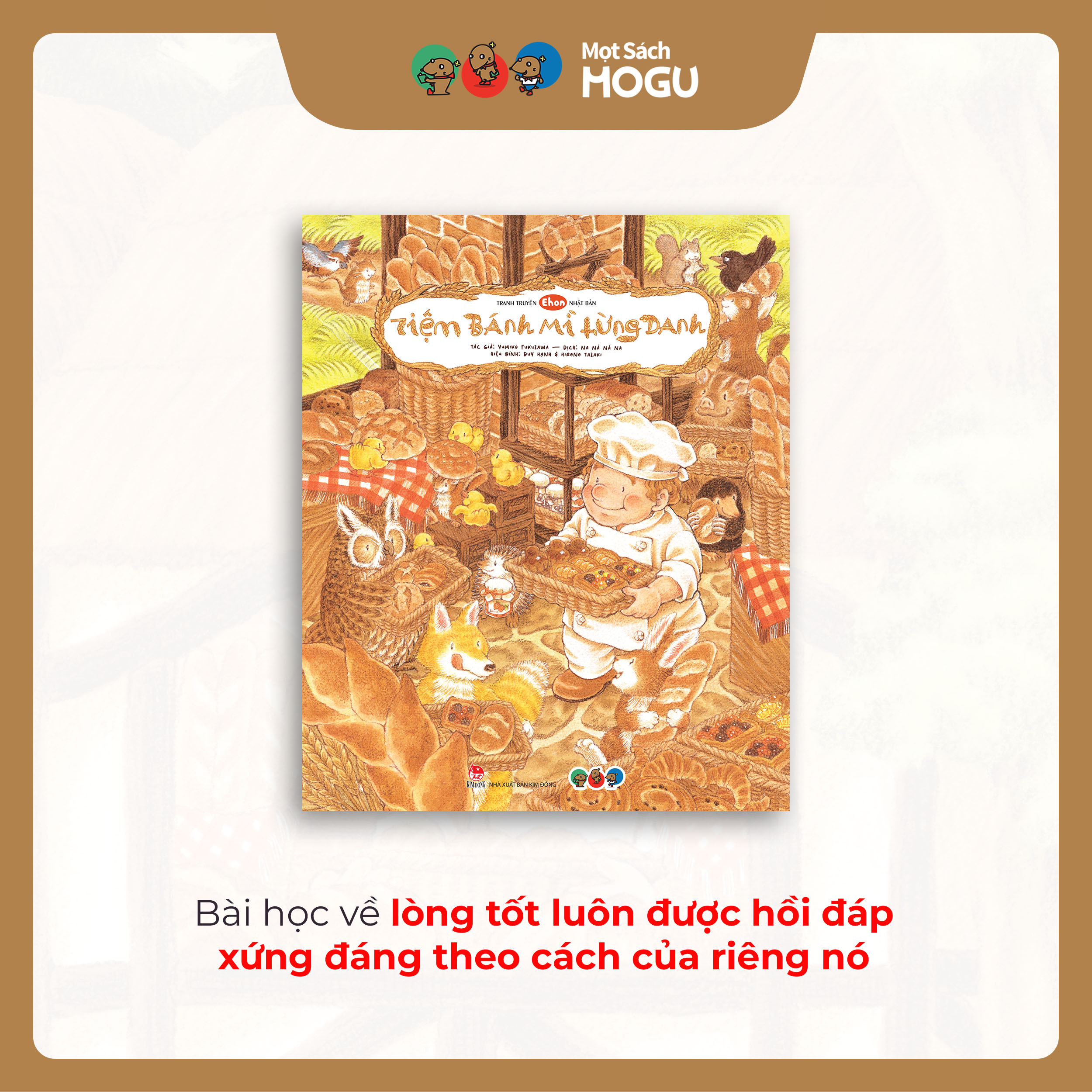 Truyện Ehon bé 3-4-5 tuổi - Tiệm bánh mì lừng danh
