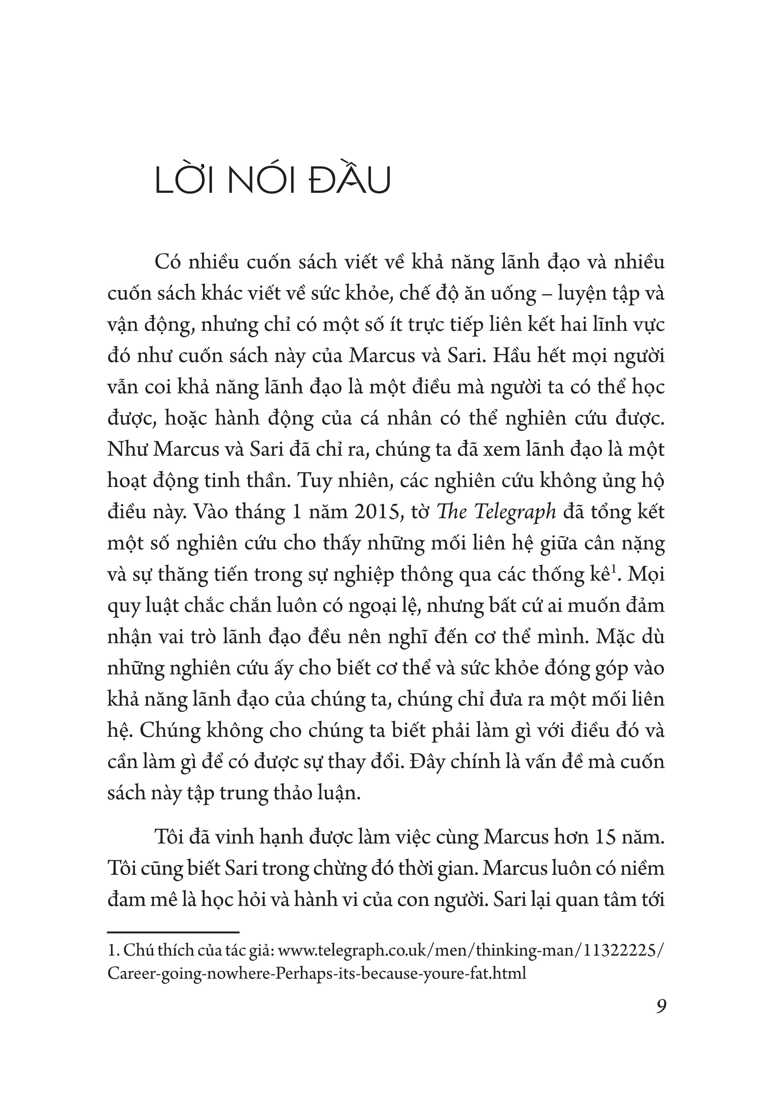 Sách: Khỏe Để Lãnh Đạo