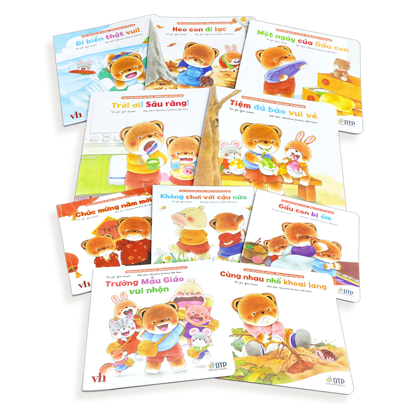 Sách - Dtpbooks - Trọn bộ sách tranh ehon Gấu con Kuma - Những chuyện nhỏ hàng ngày