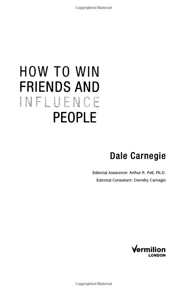 How To Win Friends And Influence People - Đắc Nhân Tâm