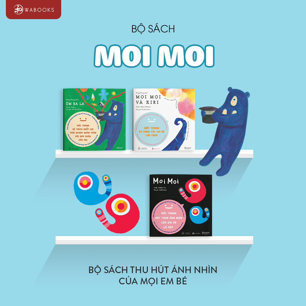 Combo Sách Ehon 9 Cuốn Moi Moi, Âm Thanh, Buồn Ngủ Cho Bé 0 - 2 Tuổi
