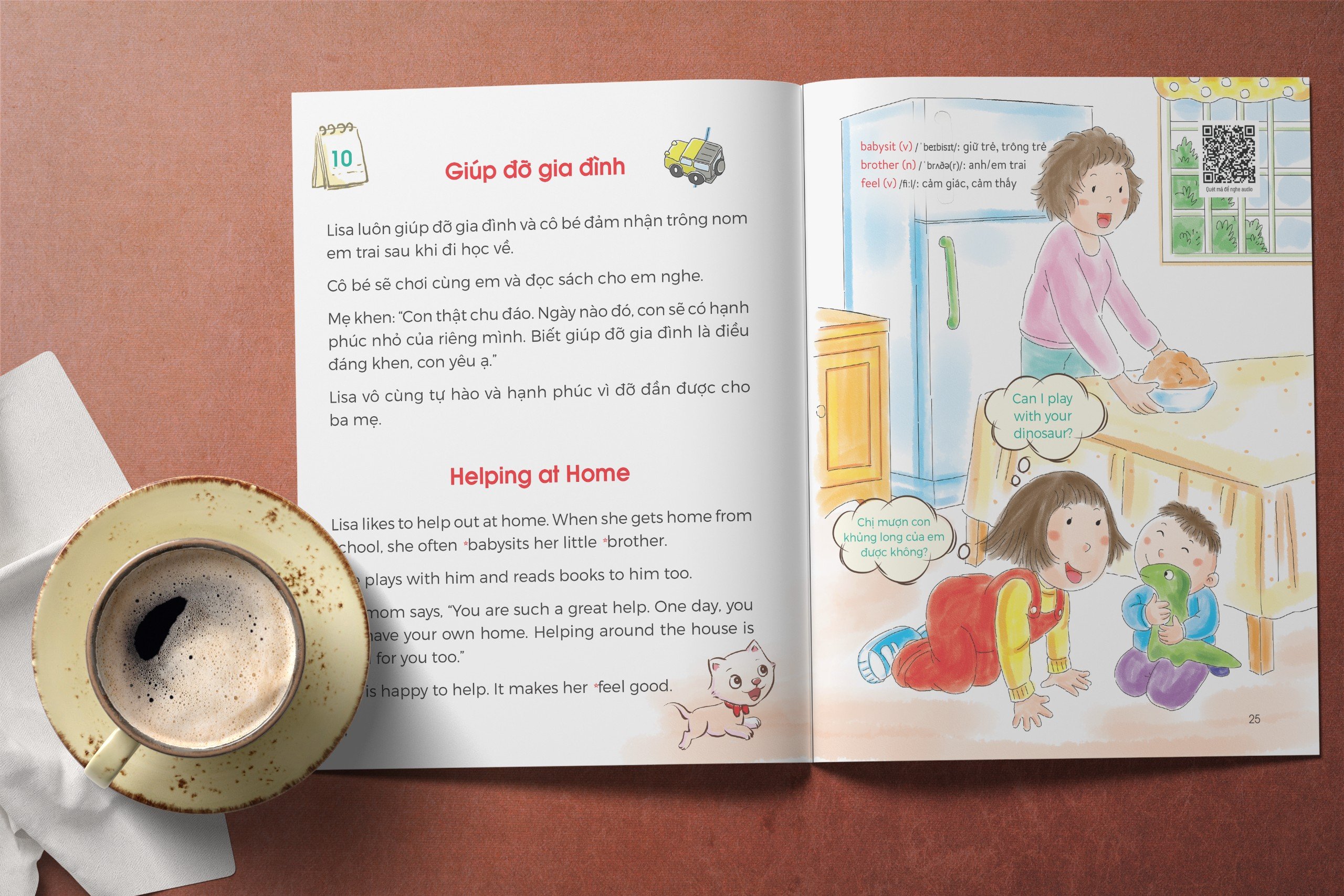 One Story A Day - Sách song ngữ cho bé, 12 cuốn truyện - 365 câu chuyện phát triển trí tuệ và nuôi dưỡng tâm hồn - Tặng kèm file nghe & note từng vựng
