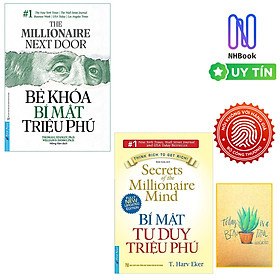 Combo: Bẻ Khóa Bí Mật Triệu Phú + Bí Mật Tư Duy Triệu Phú ( học lỏm bí kíp làm giàu từ các Triệu Phú / sách kinh tế hay)