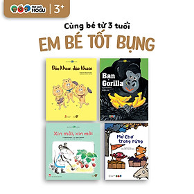 Sách cho bé từ 3 tuổi - Bộ 4 cuốn Nuôi dạy em bé tốt bụng (Tranh truyện Ehon Nhật Bản)