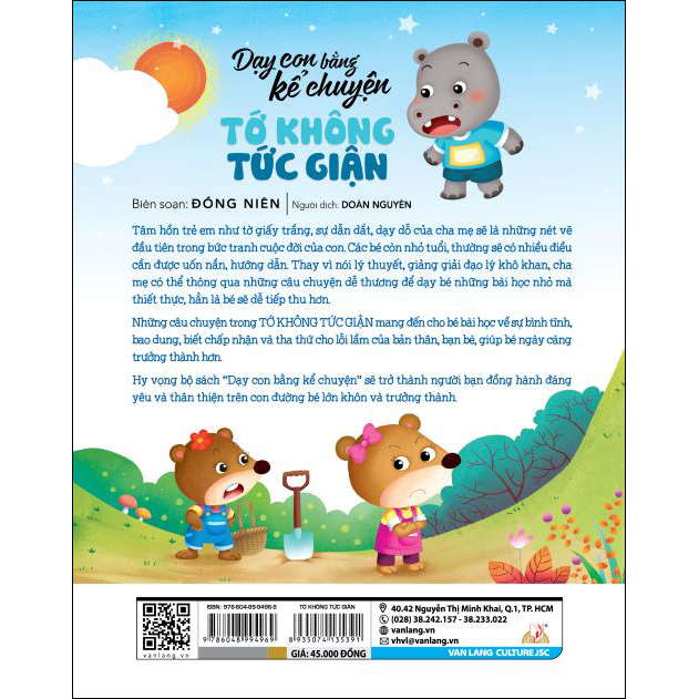 Dạy Con Bằng Kể Chuyện - Tớ Không Tức Giận - Tái Bản