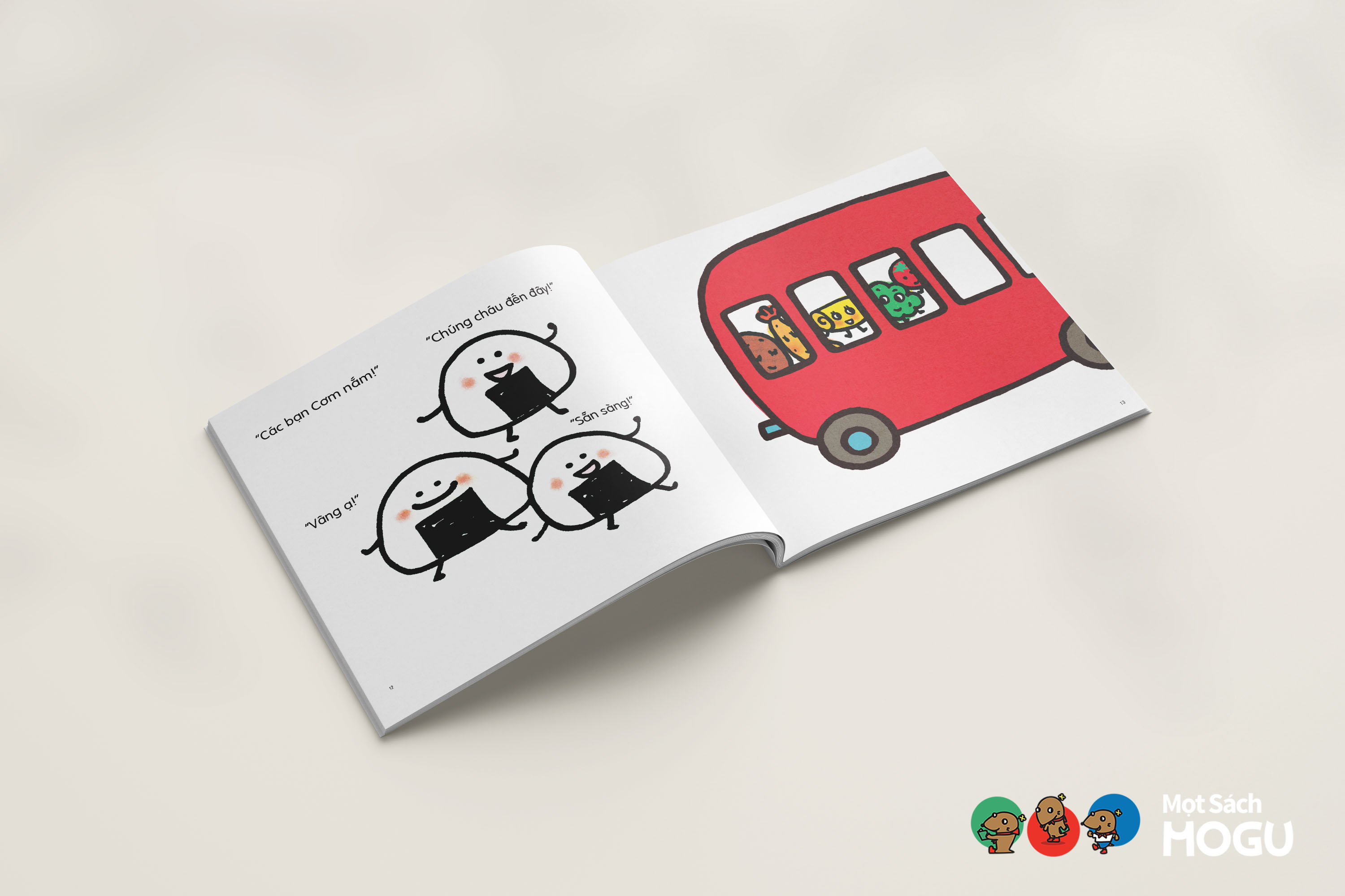 Truyện Ehon bé 1-2-3 tuổi - Xe Buýt Bento