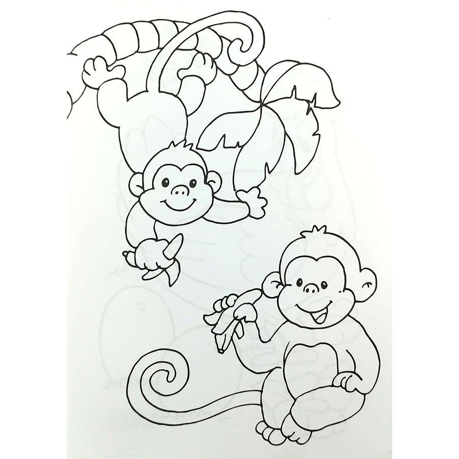 Bé tập tô màu
