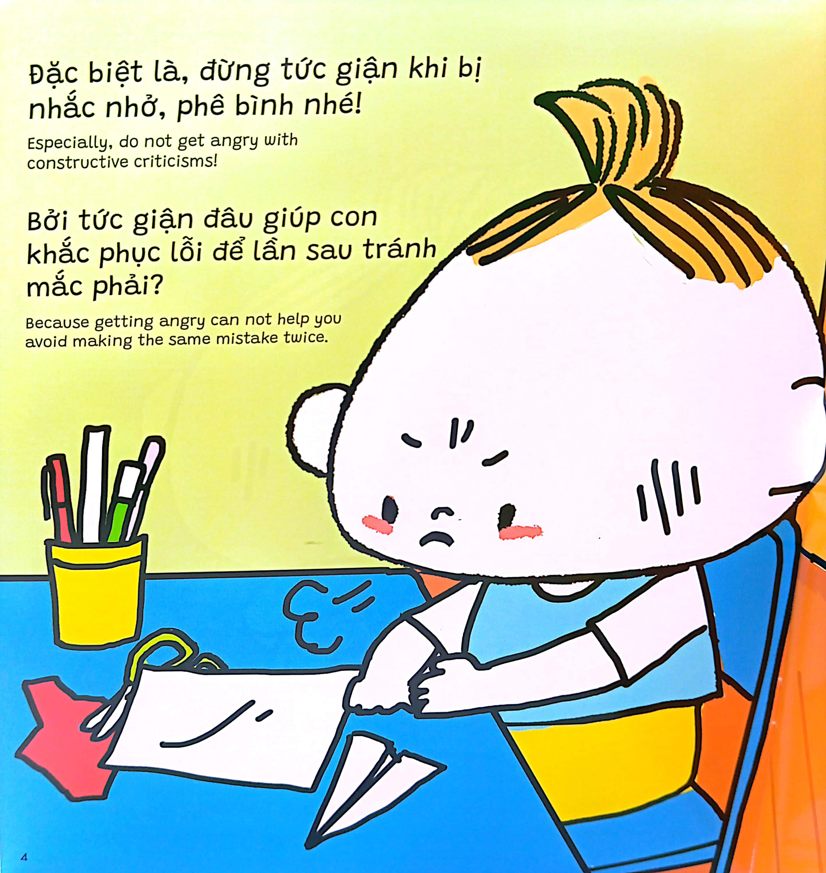 Sách Ehon Miu Bé Nhỏ Tự Tin Tỏa Sáng - Đừng Tức Giận Khi Bị Phê Bình