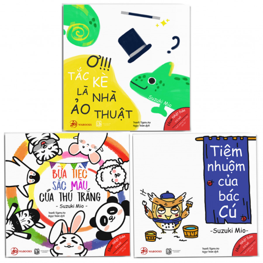 Set 4 cuốn Ehon Màu Sắc - Cho bé 0-6 tuổi thông minh, sáng tạo