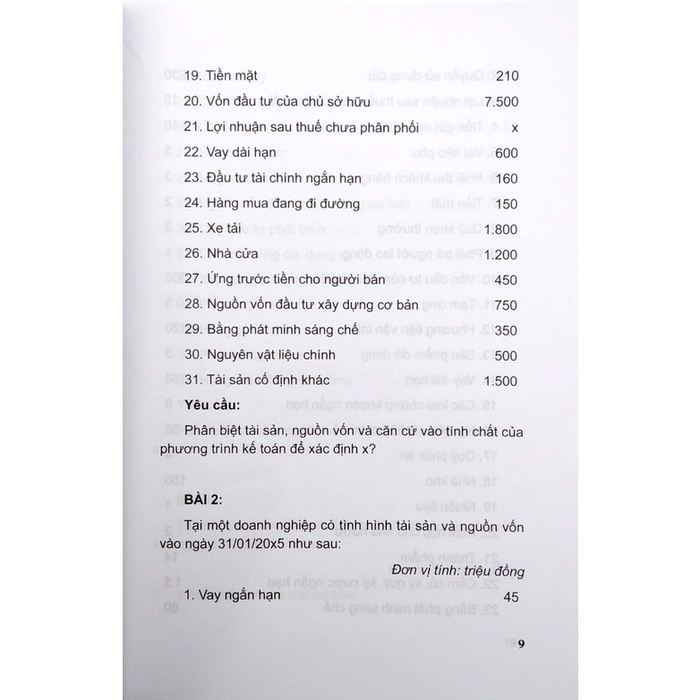Hệ thống bài tập & câu hỏi trắc nghiệm nguyên lý kế toán
