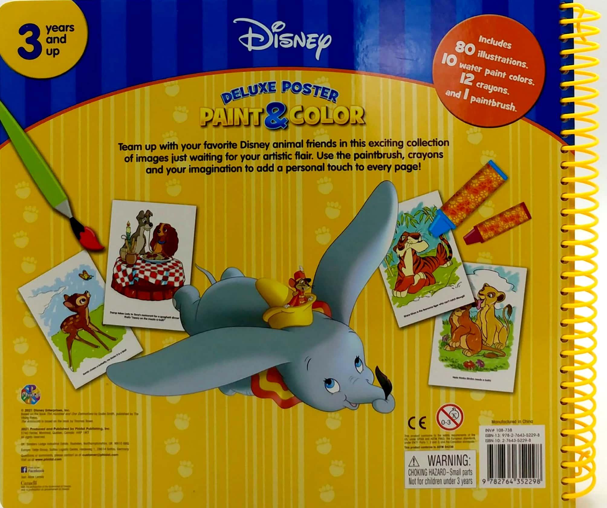 Disney Animals Classics Deluxe Poster Paint & Color