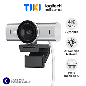 Webcam Logitech MX BRIO 4K ULTRA HD Đen/Xám - Hàng Chính Hãng
