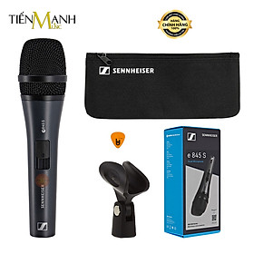 Micro Cầm Tay Sennheiser E845S Có Công Tắc - Mic E845 Dynamic Vocal Microphone E 845-S Hàng Chính Hãng - Kèm Móng Gẩy DreamMaker
