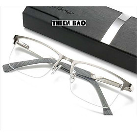 Kính lão thị viễn thị xẻ cước bạc sáng bản to, càng lò xo Nam Nữ Nhật bản Silver hàng đẹp loại I, chuẩn độ KVH02