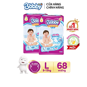 Combo 2 Tã dán Bobby Siêu thoáng đủ size M76/L68/XL62/XXL56