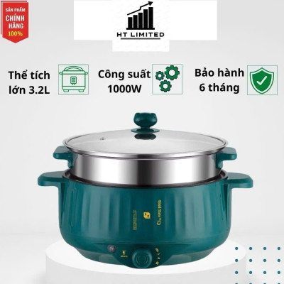Nồi Lẩju Điện Đa Năng 2 Tầng Loại Xịn – Hấp Xào Nấu Tiện Lợi, Dùng Cả Gia Đình, ĐÈN TRANG TRÍ, ĐỒNG HỒ VẠN NIÊN