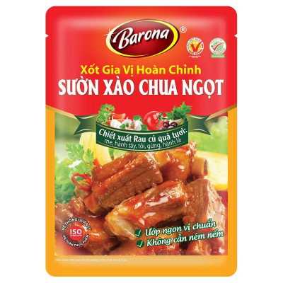 Combo mua 3 gói Gia Vị Hoàn Chỉnh Barona được mua gói thứ 4 với giá 0đ