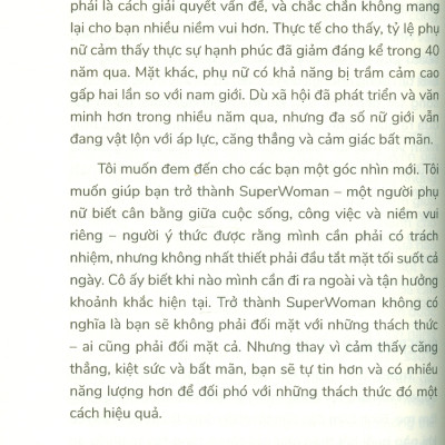 Sống Như Một Super Woman - Chiến Lược Cân Bằng Cuộc Sống Và Hạnh Phúc Trọn Vẹn  - TS. Jaime Kulaga; Quốc Đạt dịch