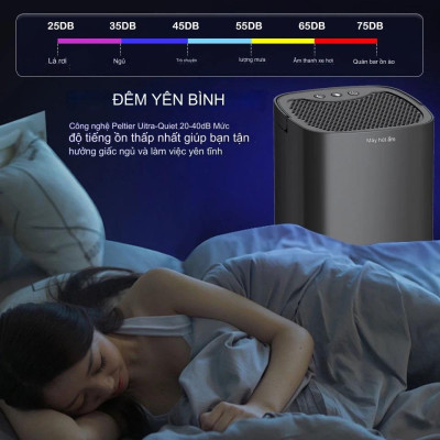Máy hút ẩm mini H2102 để bàn, hạn chế ẩm mốc khử khuẩn bảo vệ sức khỏe gia đình, dung tích 1000ml - Hàng nhập khẩu