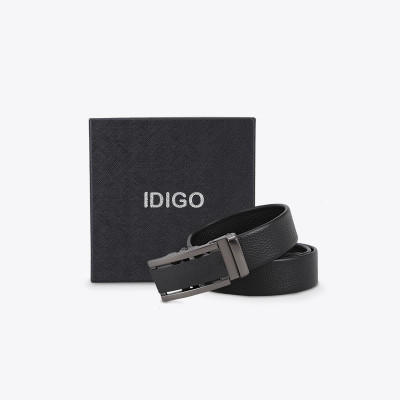 Thắt Lưng Nam Da Thật IDIGO MD1-4016 Màu Đen