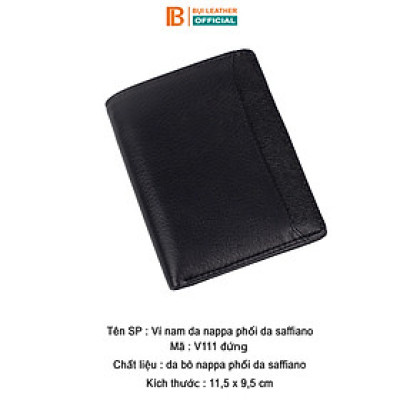 Combo ví thắt lưng nam CB102 Bụi Leather – da bò thật 100%, bảo hành 12 tháng