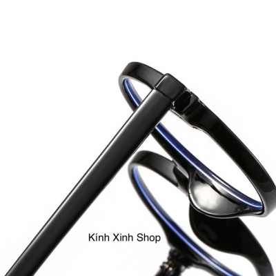 Kính gọng Mắt Tròn Nhỏ Mini Cho Nam và Nữ (Đen)