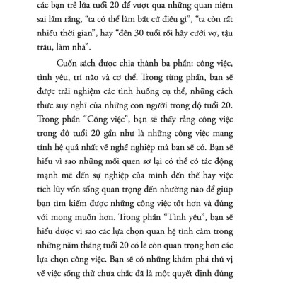 Tuổi 20 - Những Năm Tháng Quyết Định Cuộc Đời Bạn (Tái Bản 2018)