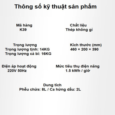 Máy ép dầu ăn thực vật thế hệ mới thương hiệu Mỹ Septree K39 - Công suất 1350W - Hàng chính hãng (Bảo Hành 1 Năm)