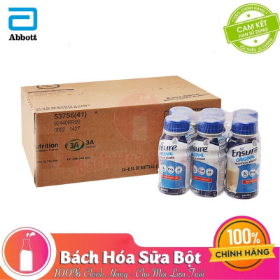 Thùng 24 chai sữa pha sẵn Ensure Original Vanilla 237ml