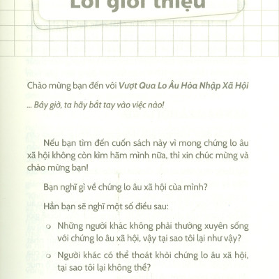 Vượt Qua Lo Âu Hoà Nhập Xã Hội - Dr. Eric Goodman, Ph.D
