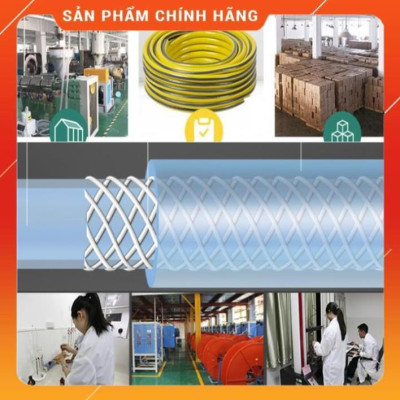 Bộ dây vòi xịt nước ️ ,tăng áp 3 lần,loại 3m, 5m 206236 đầu đồng,đai,nối nhựa vàng+ móc khoá