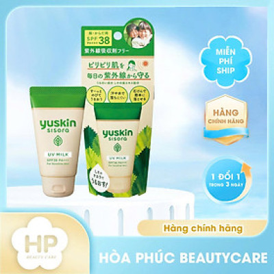 Sữa Chống Nắng Yuskin Sisora UV Milk Chiết Xuất Lá Tía Tô (Tuýp 40g)