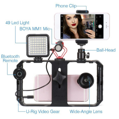 Tay Cầm Chống Rung Cho Điện Thoại Ulanzi U-Rig Pro - Hàng Chính Hãng