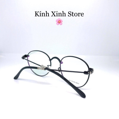Kính Mắt tròn họa tiết đẳng cấp - Hàng cao cấp (ĐEN)