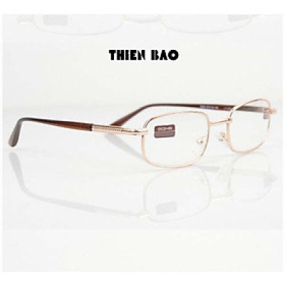 Kính lão thị, viễn thị trung niên tròng Thủy tinh chống xước KVN16 toàn viền vàng GOLD hàng đẹp Nam nữ loại I