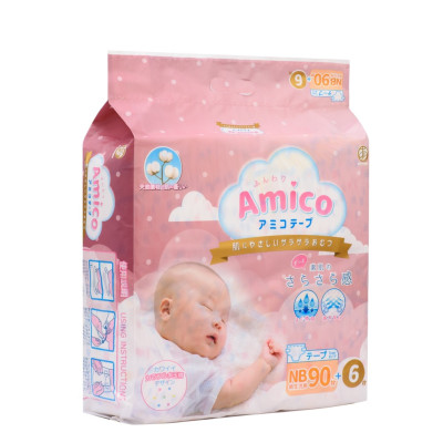 Tã dán Amico nội địa Nhật size NB90+6