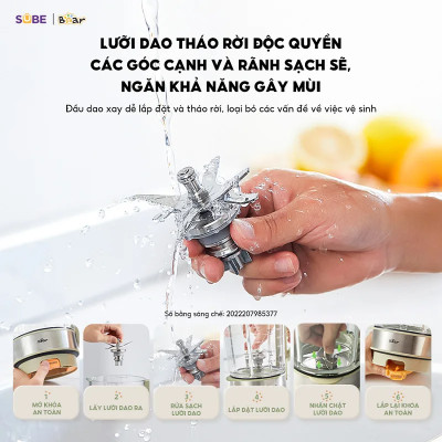 Máy làm sữa hạt Bear SB-SH17V 1750ml (800W-1200W) - Hàng chính hãng