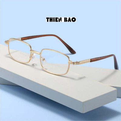 Kính lão thị, viễn thị trung niên tròng Thủy tinh chống xước KVN16 toàn viền vàng GOLD hàng đẹp Nam nữ loại I