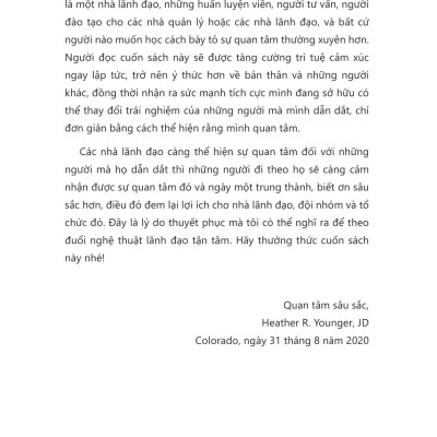 Nghệ Thuật Lãnh Đạo Tận Tâm