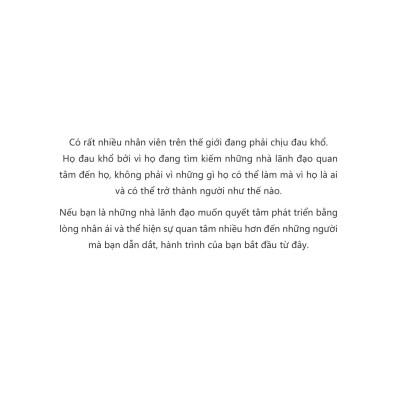 Nghệ Thuật Lãnh Đạo Tận Tâm