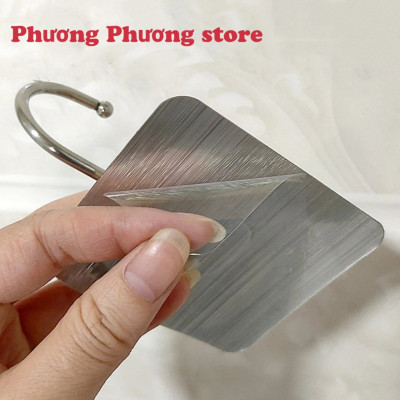 Móc Inox Dán Tường Chịu Lực 15KG Plus Móc Treo Đồ Nặng Dán Tường Chất Lượng Cao