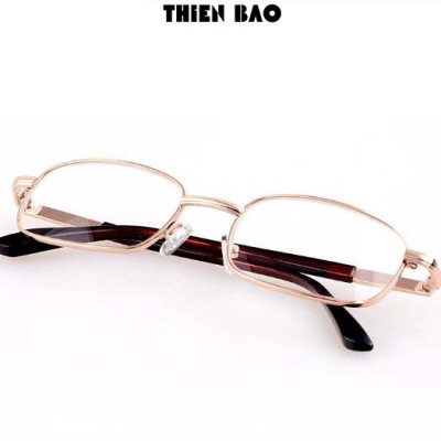 Kính lão thị, viễn thị trung niên tròng Thủy tinh chống xước KVN16 toàn viền vàng GOLD hàng đẹp Nam nữ loại I
