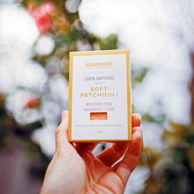 Sáp Tắm Hoắc Hương Handmade Soap Soft Patchouli Scentuals 