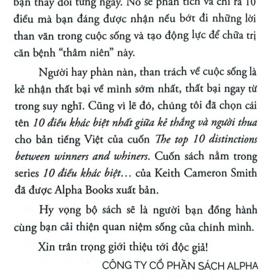 10 Điều Khác Biệt Nhất Giữa Kẻ Thắng Và Người Thua (Tái Bản 2023)