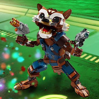 Đồ Chơi Lắp Ráp Mô Hình Nhân Vật Rocket LEGO SUPERHEROES 76282 (566 chi tiết)