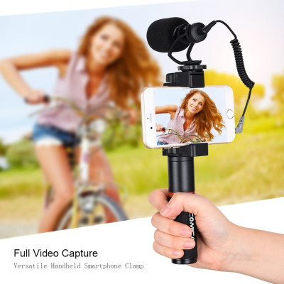 Bộ micro kèm tay cầm quay phim cho điện thoại Comica CVM-VM10-K1- Hàng Chính Hãng