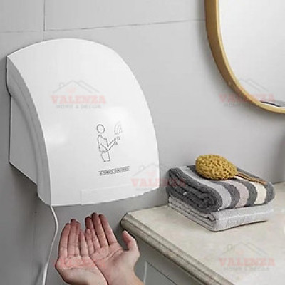 Máy sấy tay tự động cảm ứng hồng ngoại sấy nóng khô nhanh, công suất 1800W-Hàng chính hãng