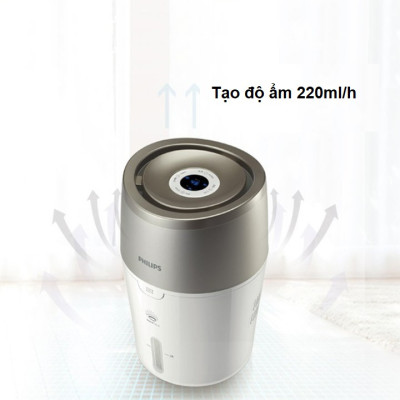 Máy tạo độ ẩm Philips HU4803 làm ẩm không khí phòng đa năng hiển thị đèn led - Hàng Nhập Khẩu