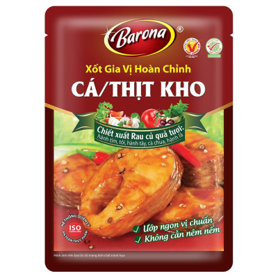 Combo mua 3 gói Gia Vị Hoàn Chỉnh Barona được mua gói thứ 4 với giá 0đ