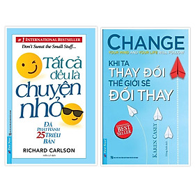 Sách - Combo Tất cả đều là chuyện nhỏ + Khi ta thay đổi thế giới sẽ đổi thay - FirstNews